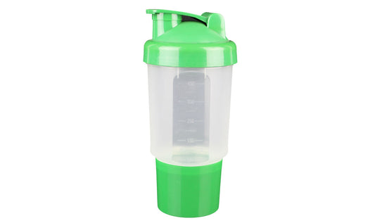 500ml Smart Shaker Bottle: Powder - Crushing Beast! No More Lumpy Protein, Separate Compartment Thrills — Gym Gains Unleashed!
