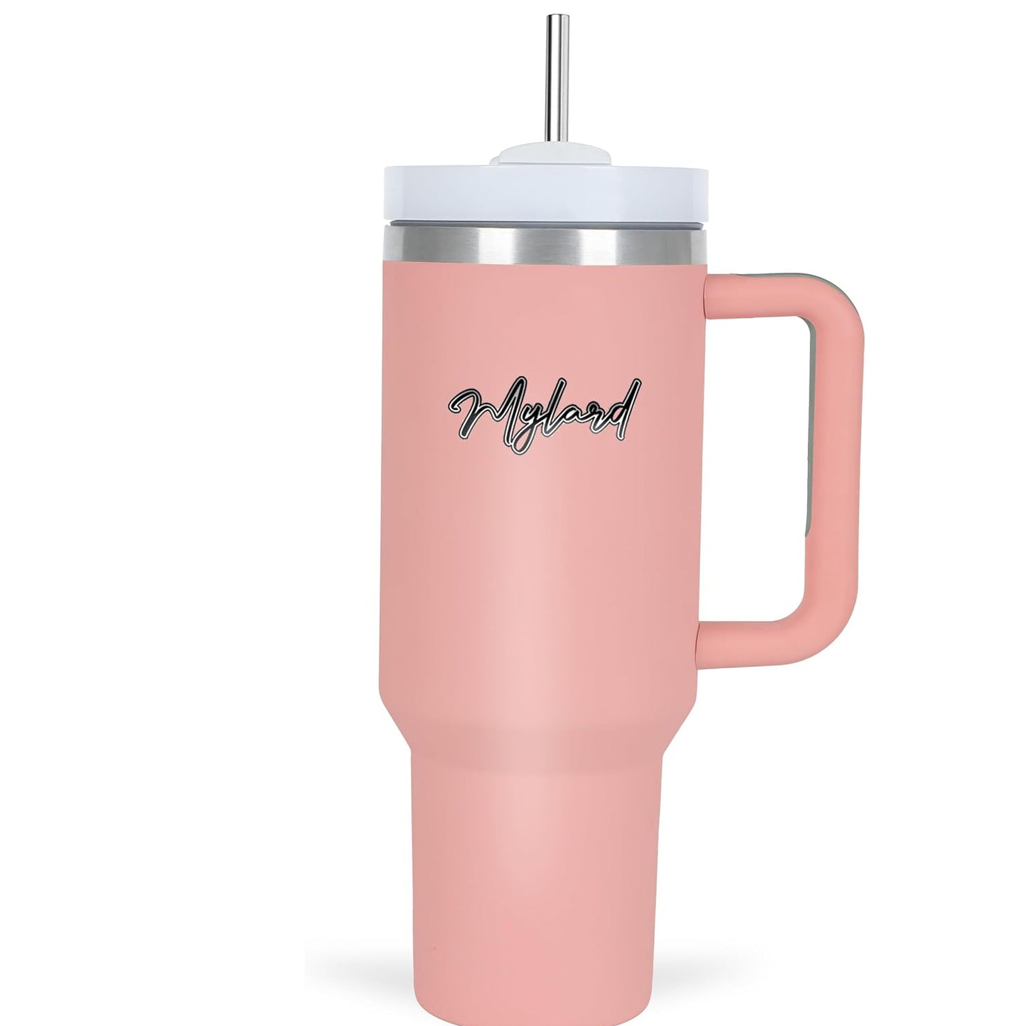 1200ML Car Thermos Cup Large Capacity with Handle and Straw Insulated 24 Hours Leakproof Durable Reusable Thermos Cup