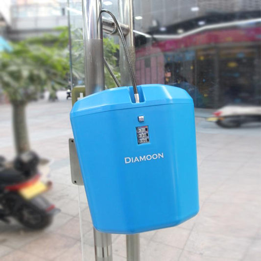 Diamoon Plastic Lock Box 3 Digit Combination Lock Portable Secure Storage for Gym Travel Outdoor