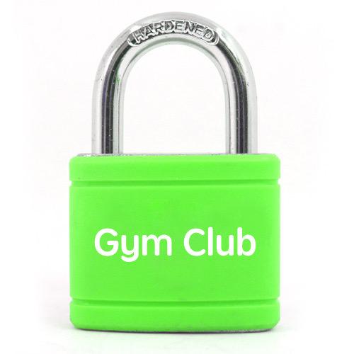 Key Lock: 3 - Key Neon Green Gym Club Padlock – Unbreakable Hardened Shackle for Gym Locker Security