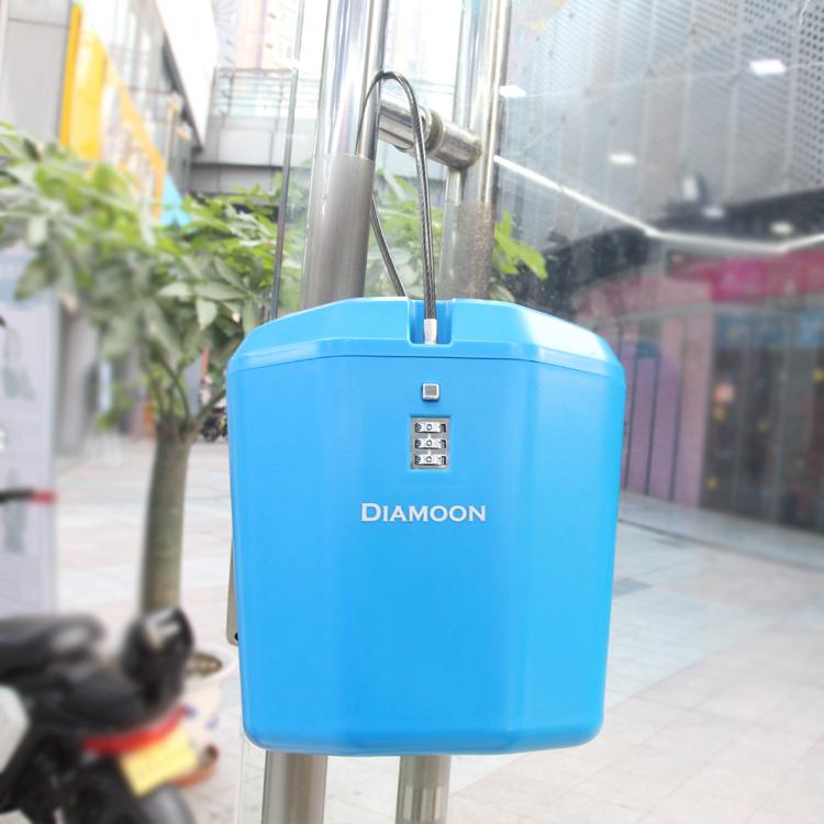 Diamoon Plastic Lock Box 3 Digit Combination Lock Portable Secure Storage for Gym Travel Outdoor