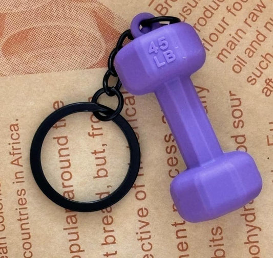 Mini Dumbbell Keychain: Badass Gym Charm – Durable Gift for Fitness Enthusiasts, Bag/Key Bling!