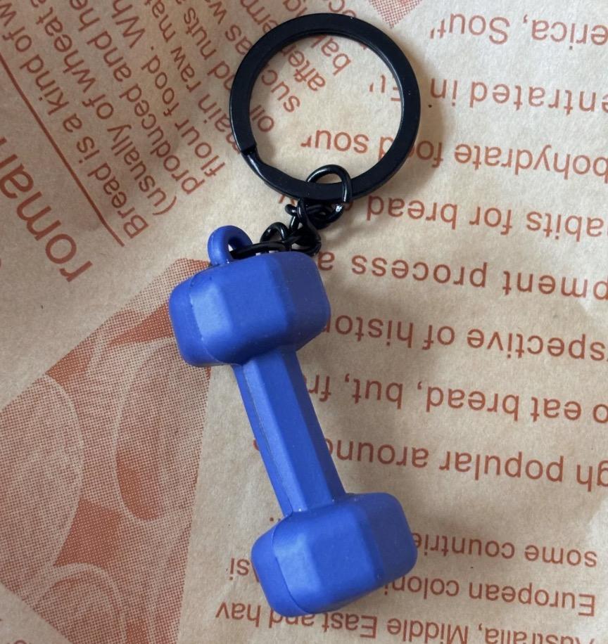 Mini Dumbbell Keychain: Badass Gym Charm – Durable Gift for Fitness Enthusiasts, Bag/Key Bling!