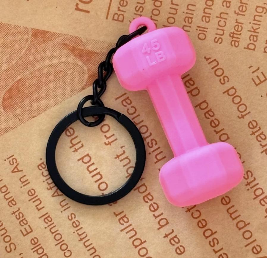 Mini Dumbbell Keychain: Badass Gym Charm – Durable Gift for Fitness Enthusiasts, Bag/Key Bling!