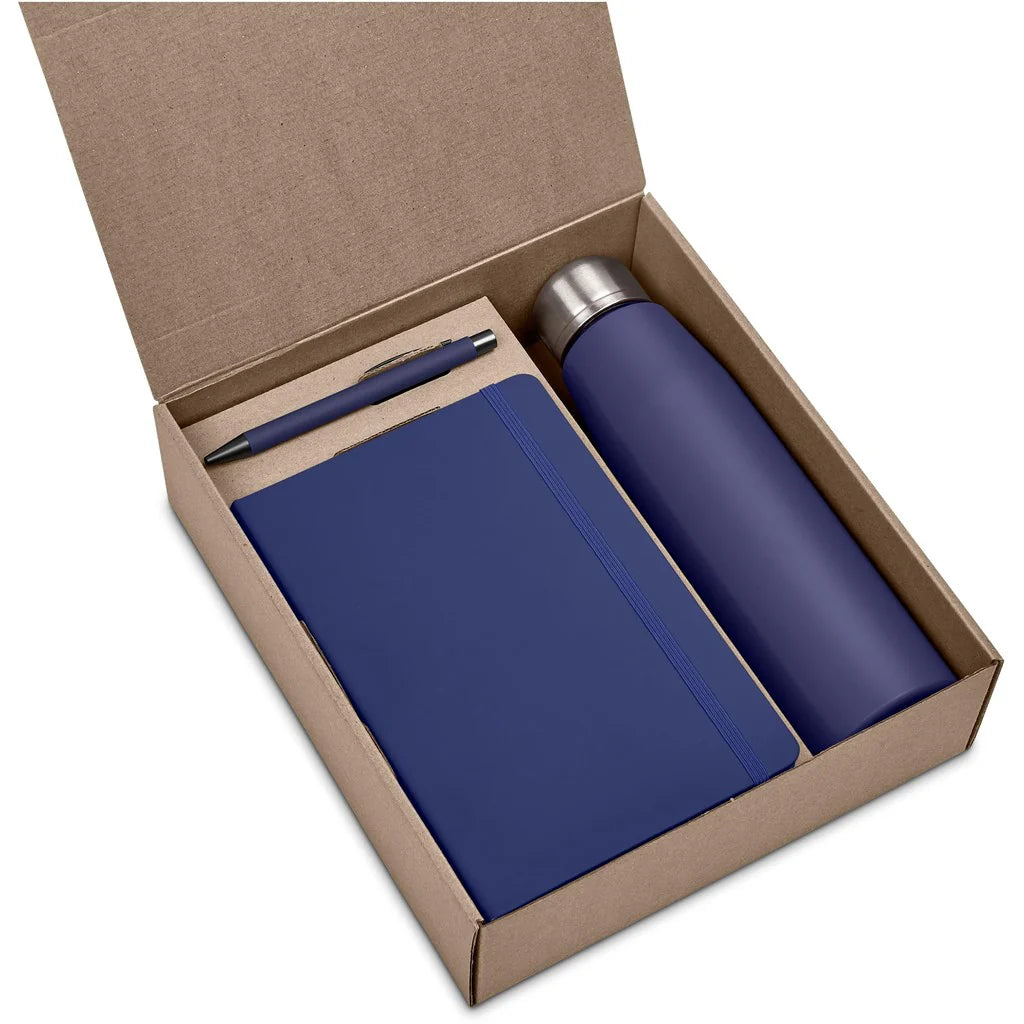 Bottle Gift Pack Aluminium Water Bottle A5 Notebook & Metal Ballpen in Gift Box Staff Corporate Bottle Gift Set