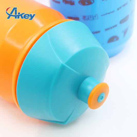 Cycling Sport Water Bottle Bicycle Plastic Bottle Leak Proof Sport Water Bottle Easy Squeeze Bottle Fits Most Bike Cages