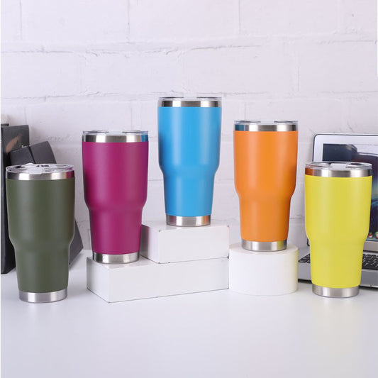 Insulated Stainless Steel Water Bottle with Straw 900ml Big Capacity Leak Proof Water Bottle BPA-Free Bottle Suitable for Car