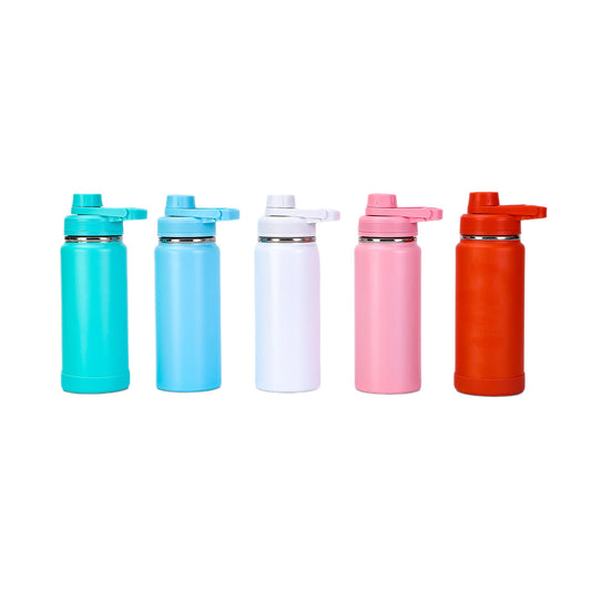 650ml Capacity Leakproof Twist on Lid Slim Insulated Stainless Steel Water Bottle BPA-Free Insulated Water Bottle with Lid