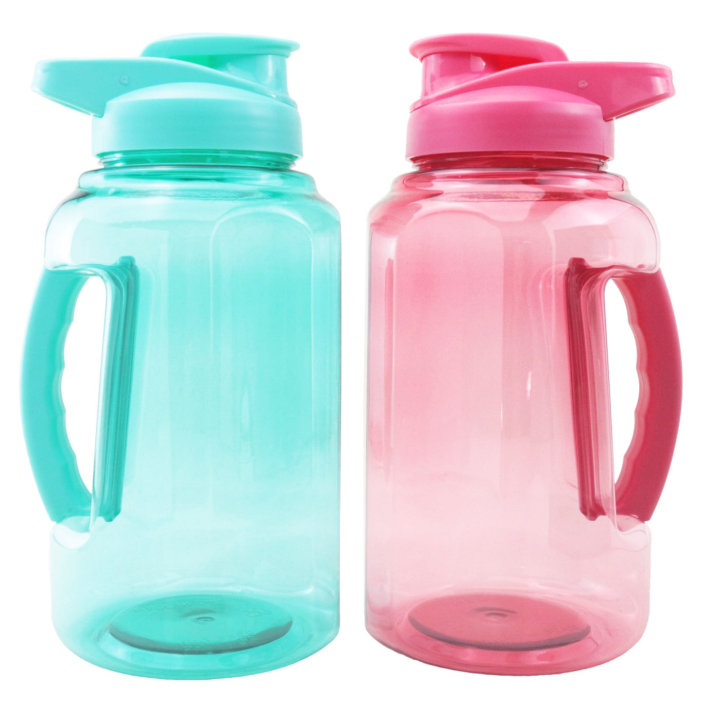 2.2L Large Capacity Water Bottle Custom Logo Gym Plastic Water Jug with Spray painting BPA-Free Sports Water Bottle