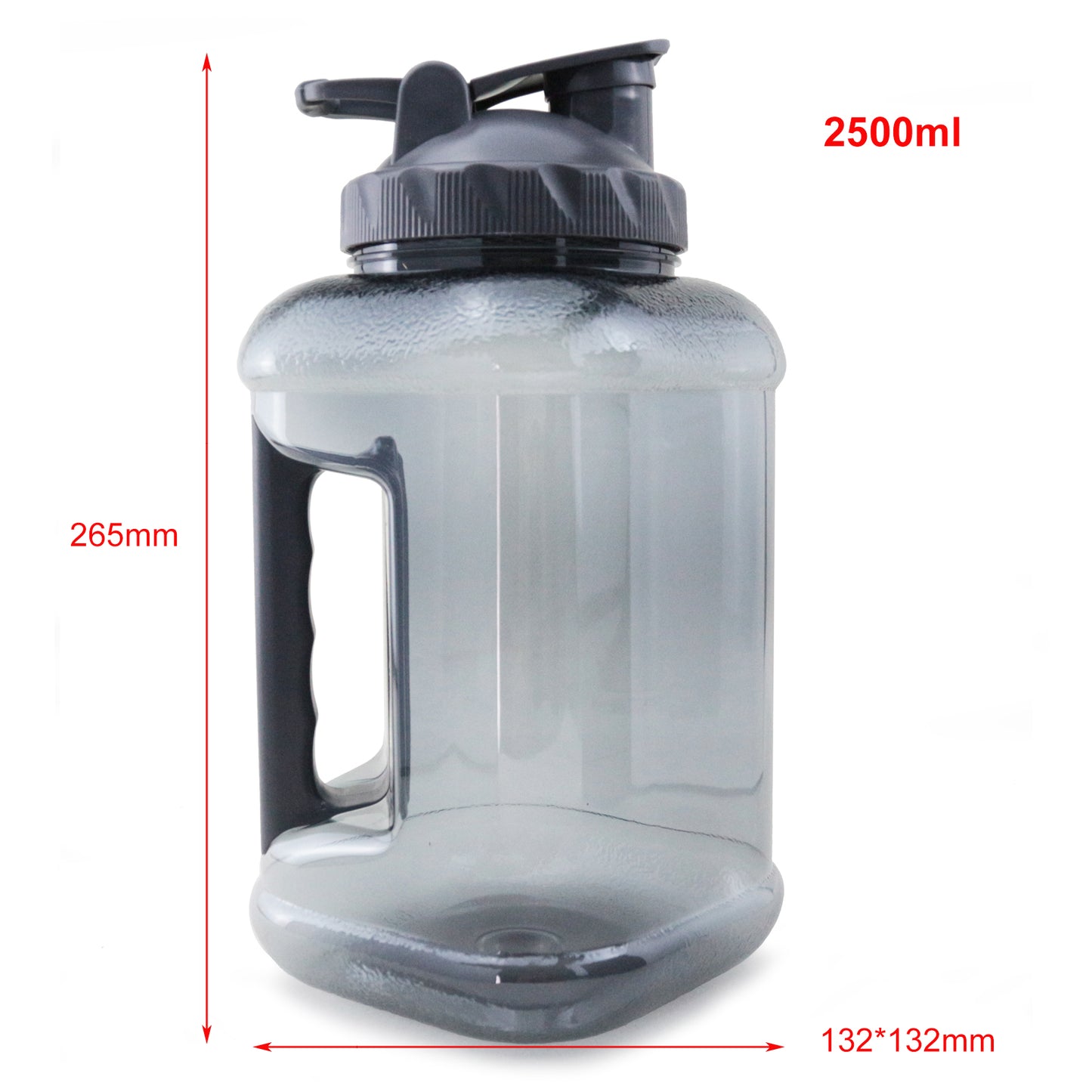 2.5L Outdoor Water Container Large Capacity Water Jug Plastic Clear Sports Water Bottles for Camping Travel