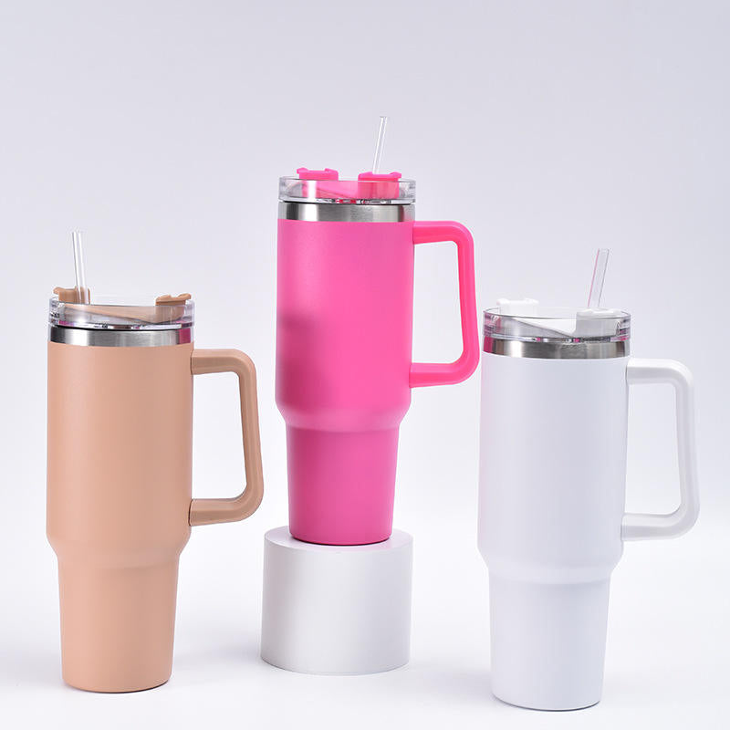 Insulated Stainless Steel Water Bottle with Straw for Sports and Travel BPA-Free Sports Water Bottle Suitable for Car