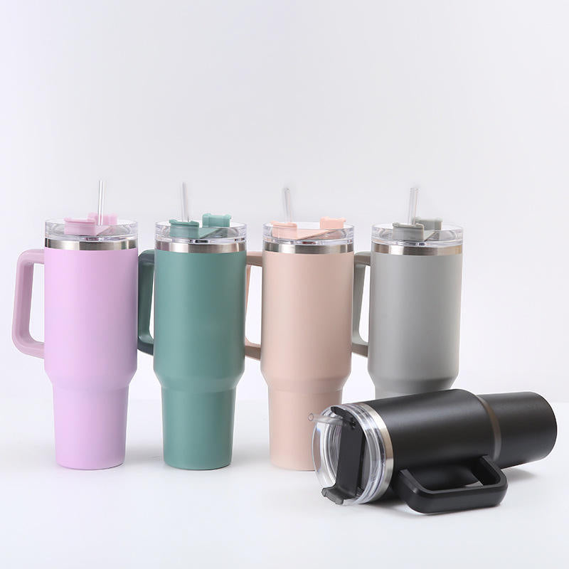 Insulated Stainless Steel Water Bottle with Straw for Sports and Travel BPA-Free Sports Water Bottle Suitable for Car