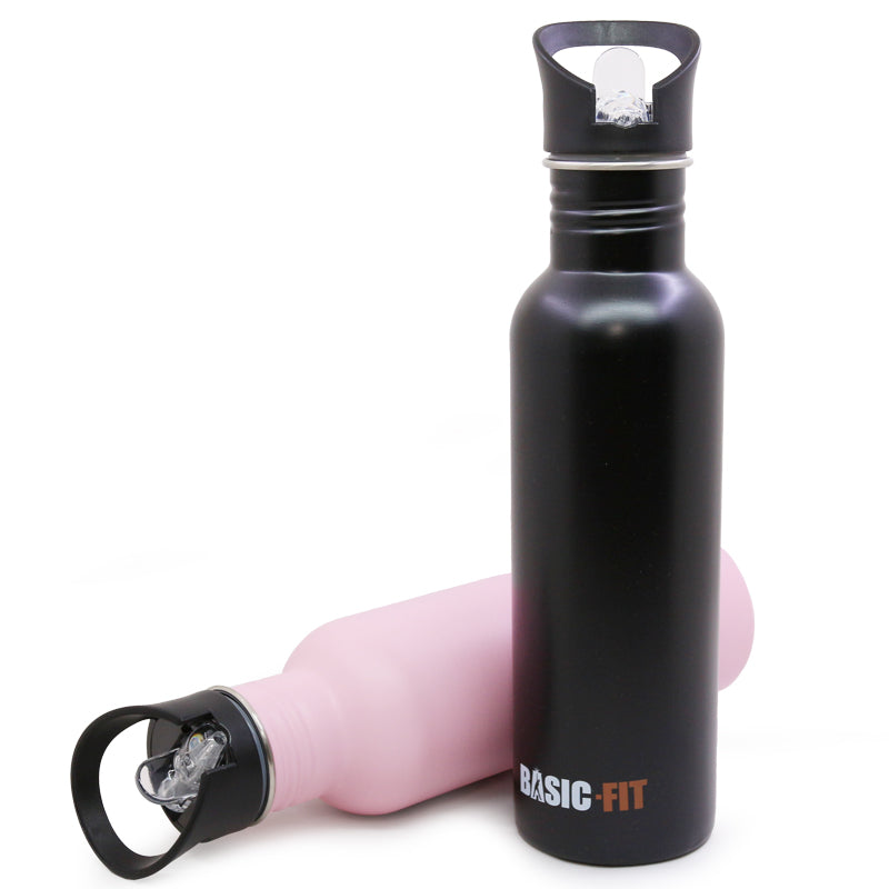 Stainless Steel Insulated Water Bottle Leak Proof Wide Mouth with Straw Lid Handle Thermal Flask for Gym Hiking Sports