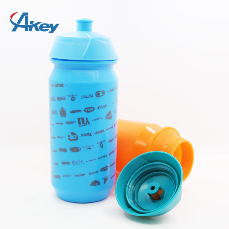 Cycling Sport Water Bottle Bicycle Plastic Bottle Leak Proof Sport Water Bottle Easy Squeeze Bottle Fits Most Bike Cages