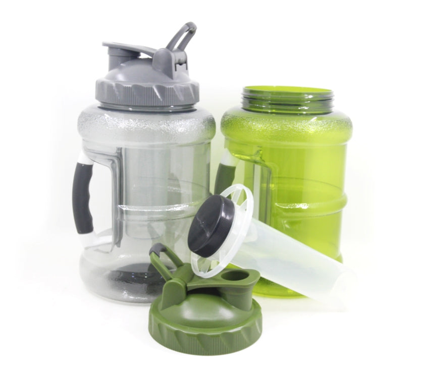 1.5L Outdoor Water Container Large Capacity Water Jug Plastic Clear Sports Water Bottles for Camping Travel