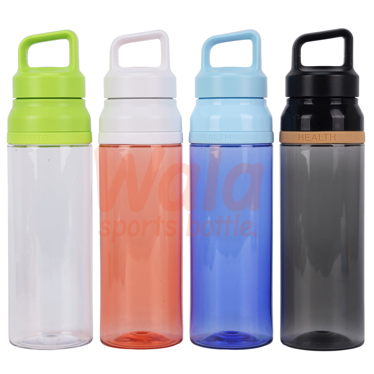 Click Button Tritan Water Bottle Food Grade Plastic Bottle Big Mouth Water Bottle for Cycling Sport Games BPA Free