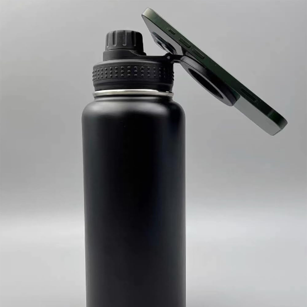 1000ml Stainless Steel Gym & Sports Bottle for Men and Women Compatible Water Bottle with Magnetic Phone Holder