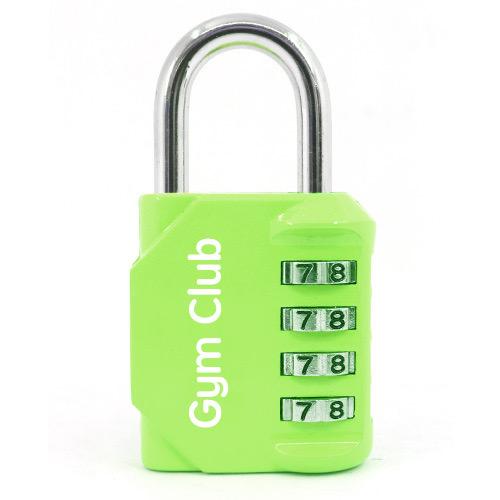 Gym Combination Padlock: 4 - Dial Keyless Anti - Theft Lock – Colorful Secure Guard for Gym Lockers & Travel