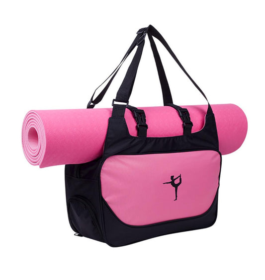 Large Capacity Yoga Bag: Ultimate Organizer for Effortless Yoga & Fitness(no mat)