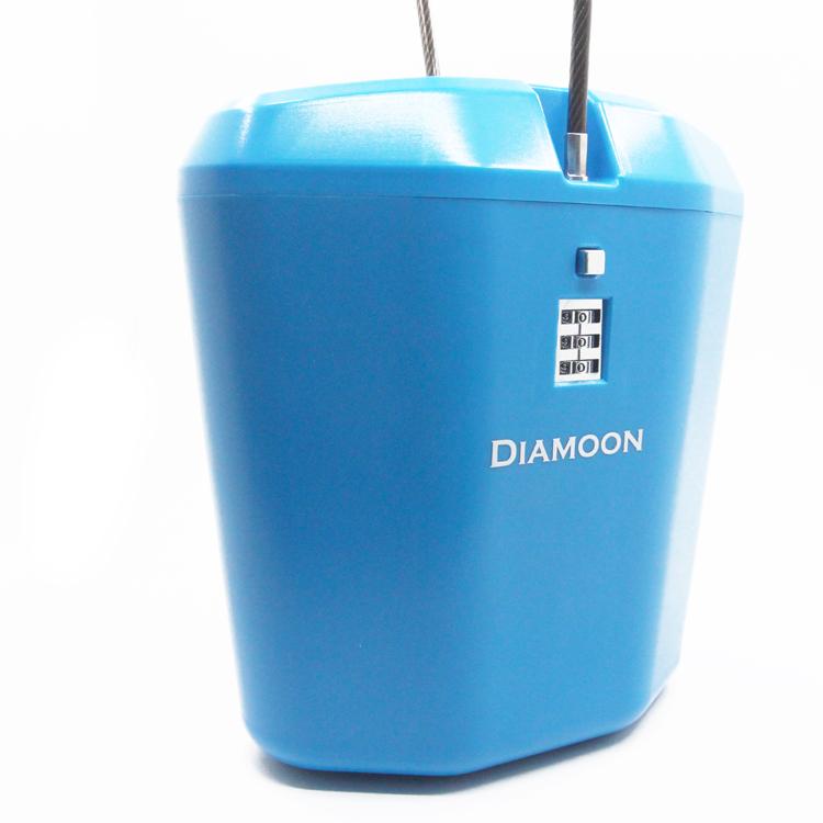 Diamoon Plastic Lock Box 3 Digit Combination Lock Portable Secure Storage for Gym Travel Outdoor