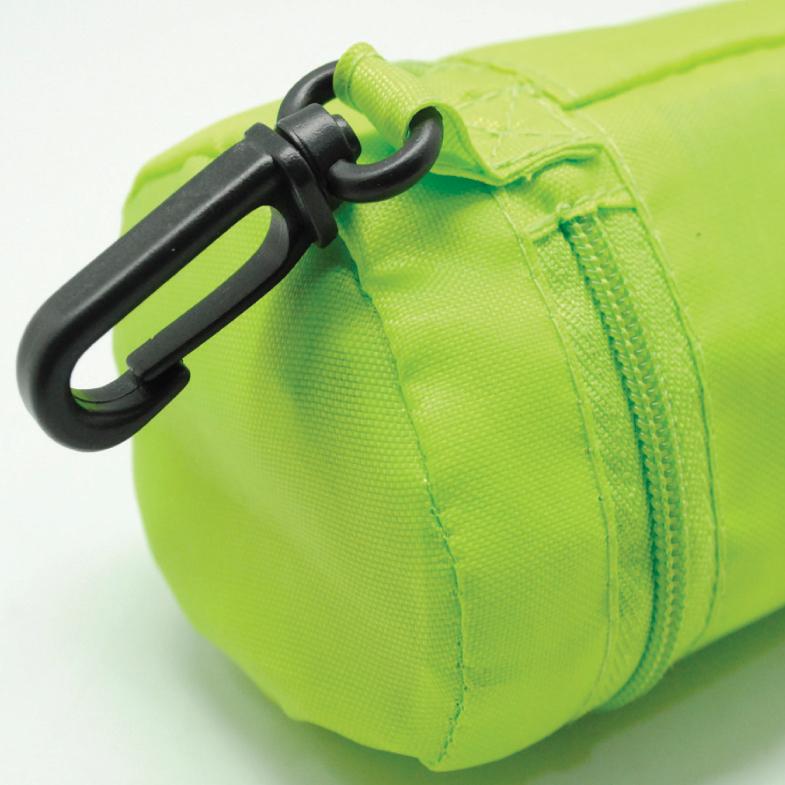 Nylon Cylinder Foldable Bag: Vibrant Neon for On - the - Go Shopping & Travel