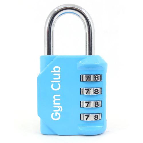 Gym Combination Padlock: 4 - Dial Keyless Anti - Theft Lock – Colorful Secure Guard for Gym Lockers & Travel