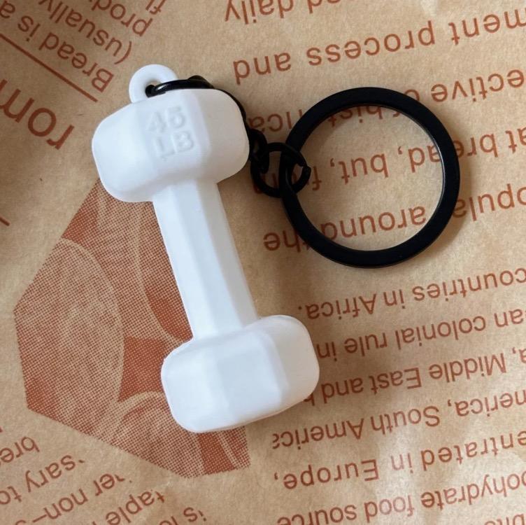 Mini Dumbbell Keychain: Badass Gym Charm – Durable Gift for Fitness Enthusiasts, Bag/Key Bling!