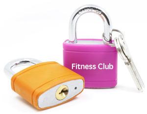 Key Lock: 3 - Key Neon Green Gym Club Padlock – Unbreakable Hardened Shackle for Gym Locker Security