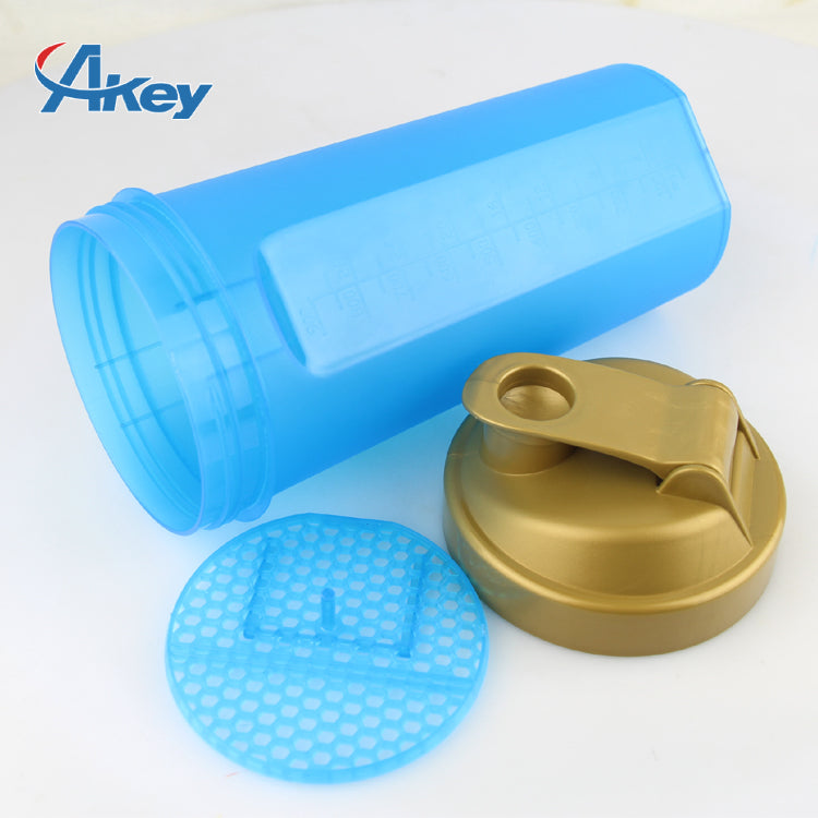 1000ml Sport Plastic Gym Bottle Protein Fitness Shaker Bottle Protein Shaker Bottle with Wire Whisk Ball