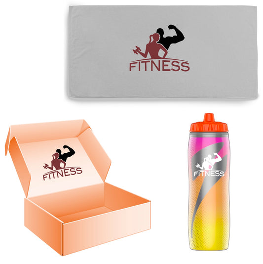 Gatorade Bottle Pack with Sport Water Bottle and Towel with Gift Box OEM Squeeze Bottle Gift Pack
