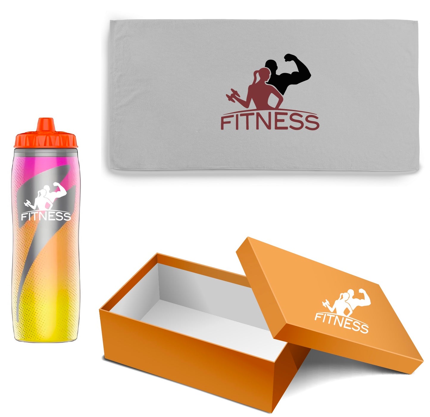 Gatorade Bottle Pack with Sport Water Bottle and Towel with Gift Box OEM Squeeze Bottle Gift Pack