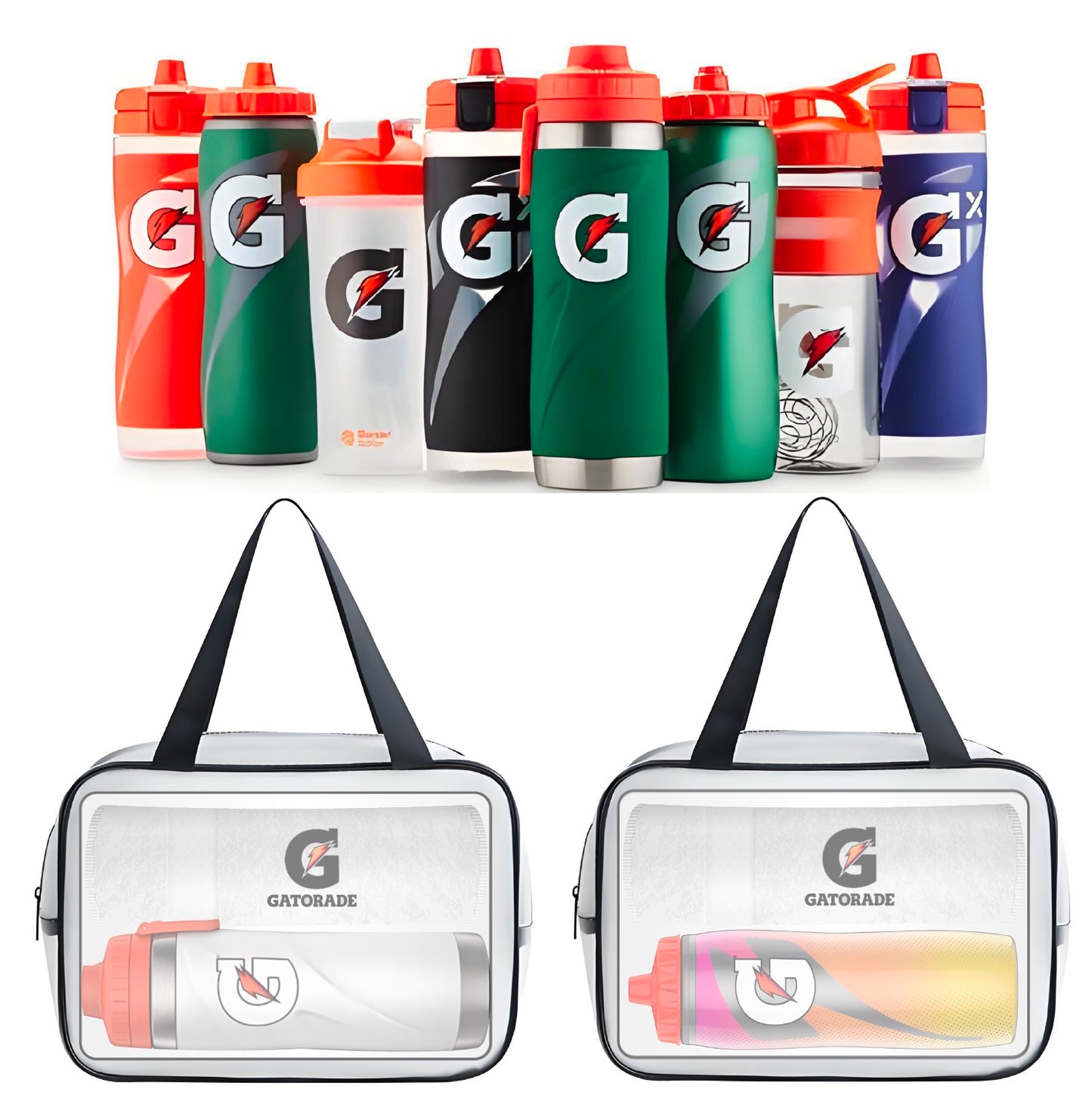 Gatorade Metal Bottle Set with Insulated Stainless Steel Water Bottle Towel and Bag OEM Bottle Gift Pack
