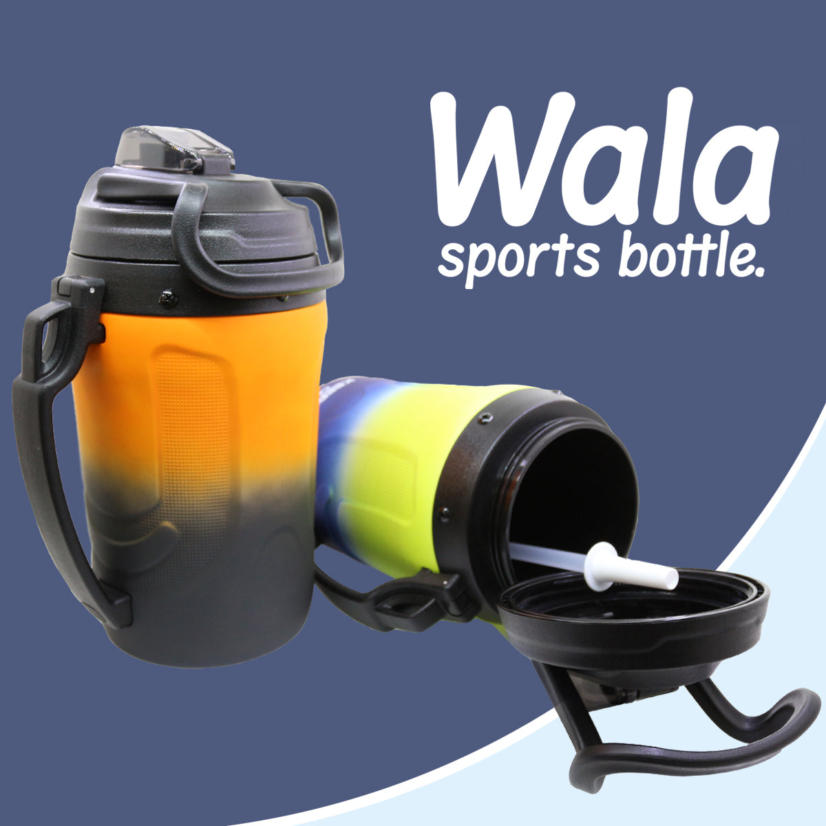 Leakproof Portable Reusable Insulated Water Jug 64oz Insulated Plastic Jug with Spout for Camping OEM Custom Logo