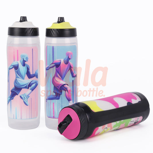 Grip Squeeze Water Bottle: 900ml of Hydration Power with Customizable Skins & OEM Support