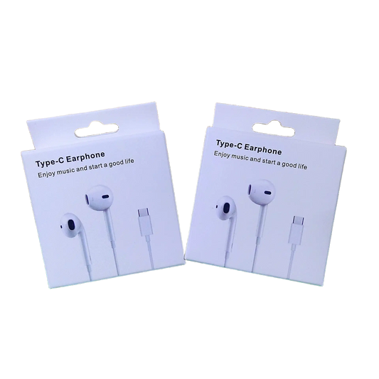 Type-C Earphone Hi-Fi Sound USB-C Headphones with Mic for Android Devices