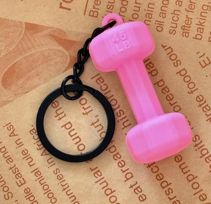 Mini Dumbbell Keychain: Badass Gym Charm – Durable Gift for Fitness Enthusiasts, Bag/Key Bling!