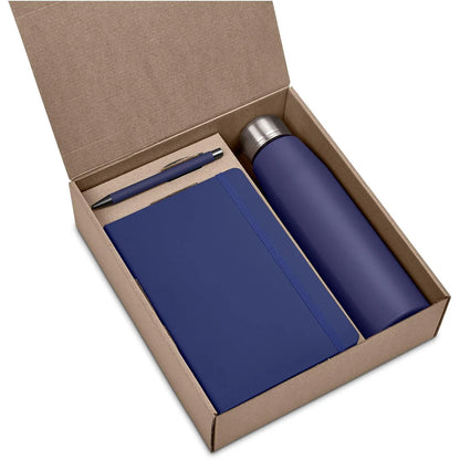 Bottle Gift Pack Aluminium Water Bottle A5 Notebook & Metal Ballpen in Gift Box Staff Corporate Bottle Gift Set