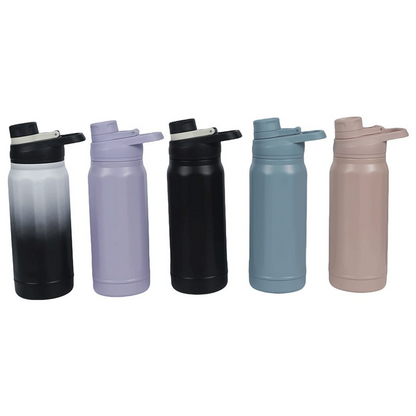 650ml Capacity Leakproof Twist on Lid Slim Insulated Stainless Steel Water Bottle BPA-Free Insulated Water Bottle with Lid