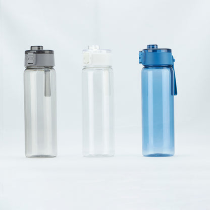 750ml Plastic Bottle with Screw Lip Sports Water Bottle Reusable Water Bottles Leakproof Water Bottles Black for Gym