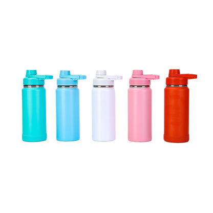 650ml Capacity Leakproof Twist on Lid Slim Insulated Stainless Steel Water Bottle BPA-Free Insulated Water Bottle with Lid