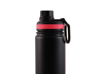 Sport Insulated Stainless Steel Bottle with Straw Hydration for Athletes Fitness Enthusiasts Keeps Drinks Cold
