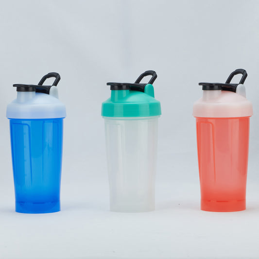 Shaker Bottles for Protein Mixes 600ml Protein Powder Shaker Cup Portable PP Water Bottle GYM Direct Drinking Sports Fitness