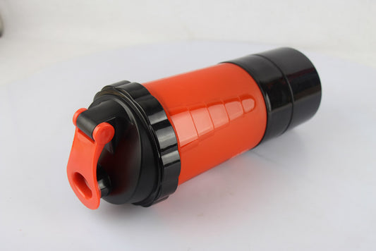 3 Layer in 1 Storage Plastic Shaker Bottle for GYM Sports Plastic Shaker with Pill Box Shaker Bottles for Protein Mixes
