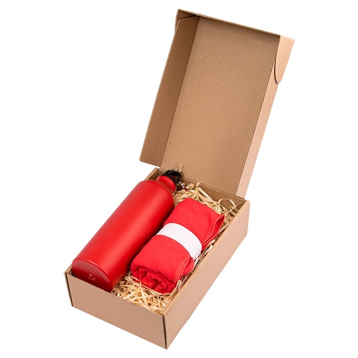 Sports Gift Set 800ml Water Bottle & Absorbent Sports Towel In Gift Box Bottle Gift Pack