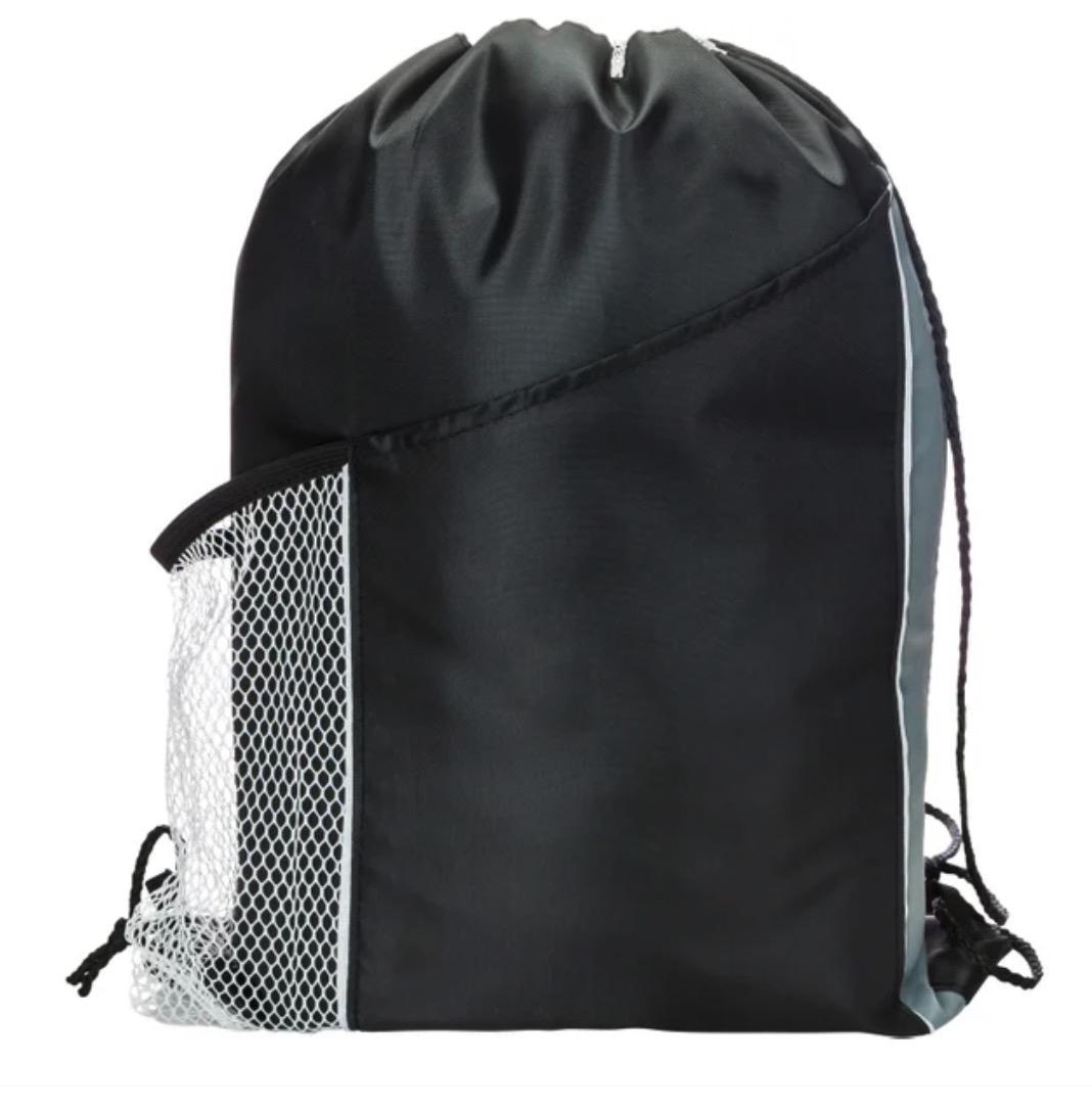 Drawstring Backpack Rapid Access Mesh Pocket for Gym & On the Go