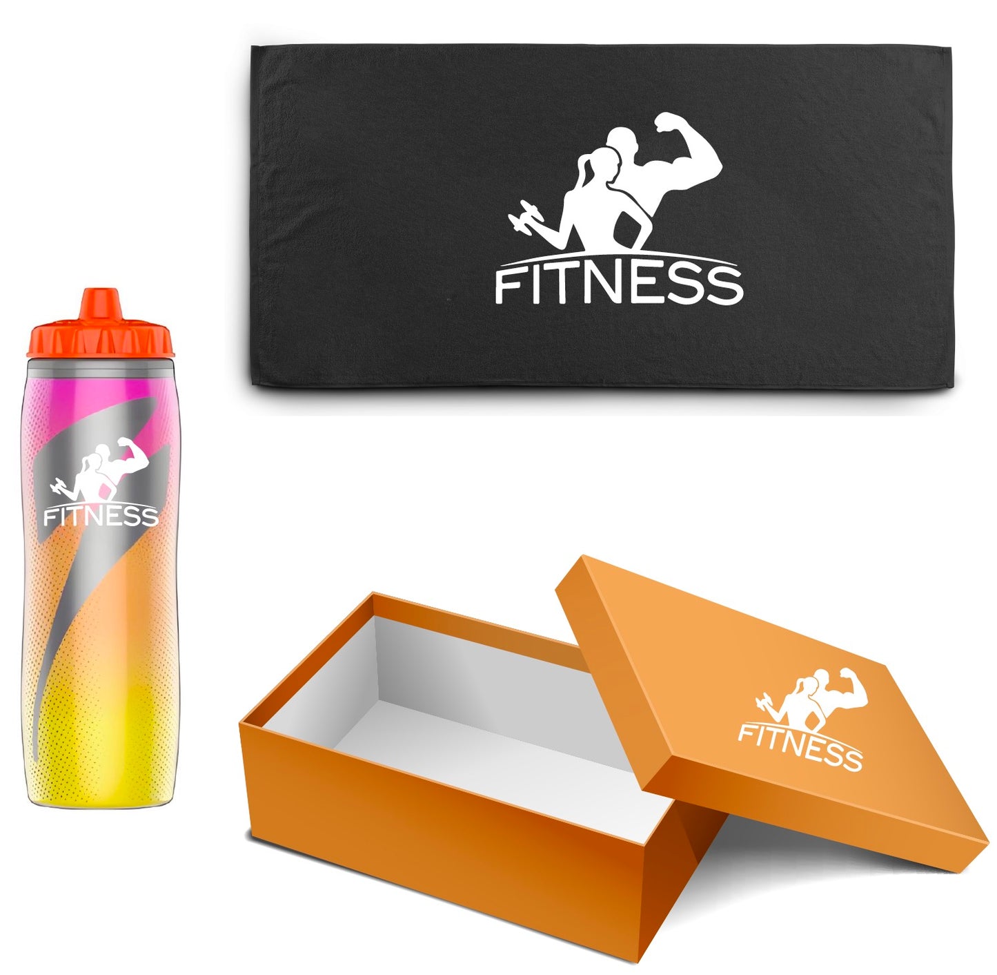 Gatorade Bottle Pack with Sport Water Bottle and Towel with Gift Box OEM Squeeze Bottle Gift Pack
