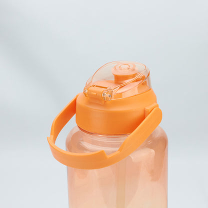 2000ml Plastic Bottle with Screw Lip Sports Water Bottle Reusable Water Bottles Leakproof Water Bottles Black for Gym