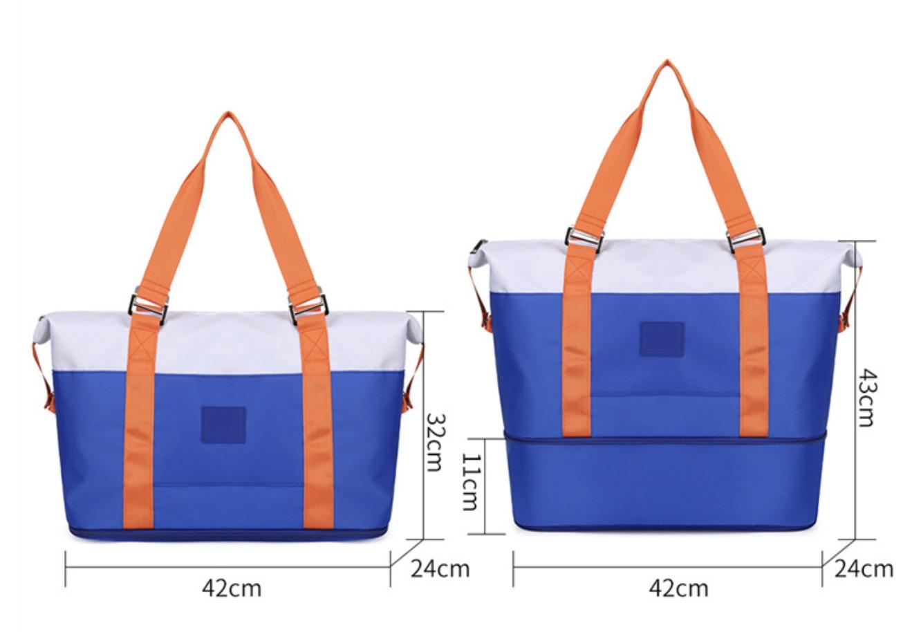 Lady Gym Bag Vibrant Color - Block: Fashion - Forward Durable for Fitness & Commute