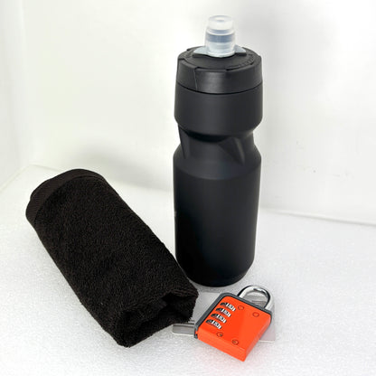 Premium Gym Starter Kit: Complete Luxury Pack with Bottle, Towel, Lock and 1 - Month Membership