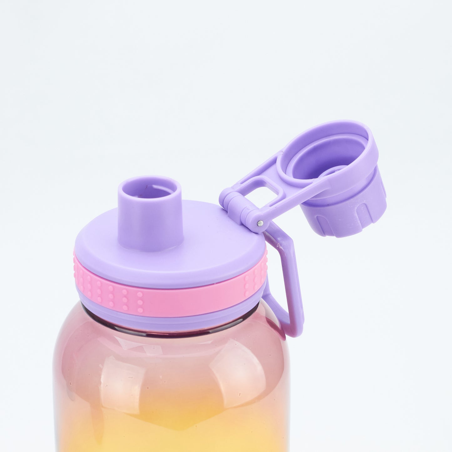 1000ml Plastic Bottle with Screw Lip Colorful Spray Painting Bottle with Rubber Bottom Insulated Water Jug BPA-Free Bottle